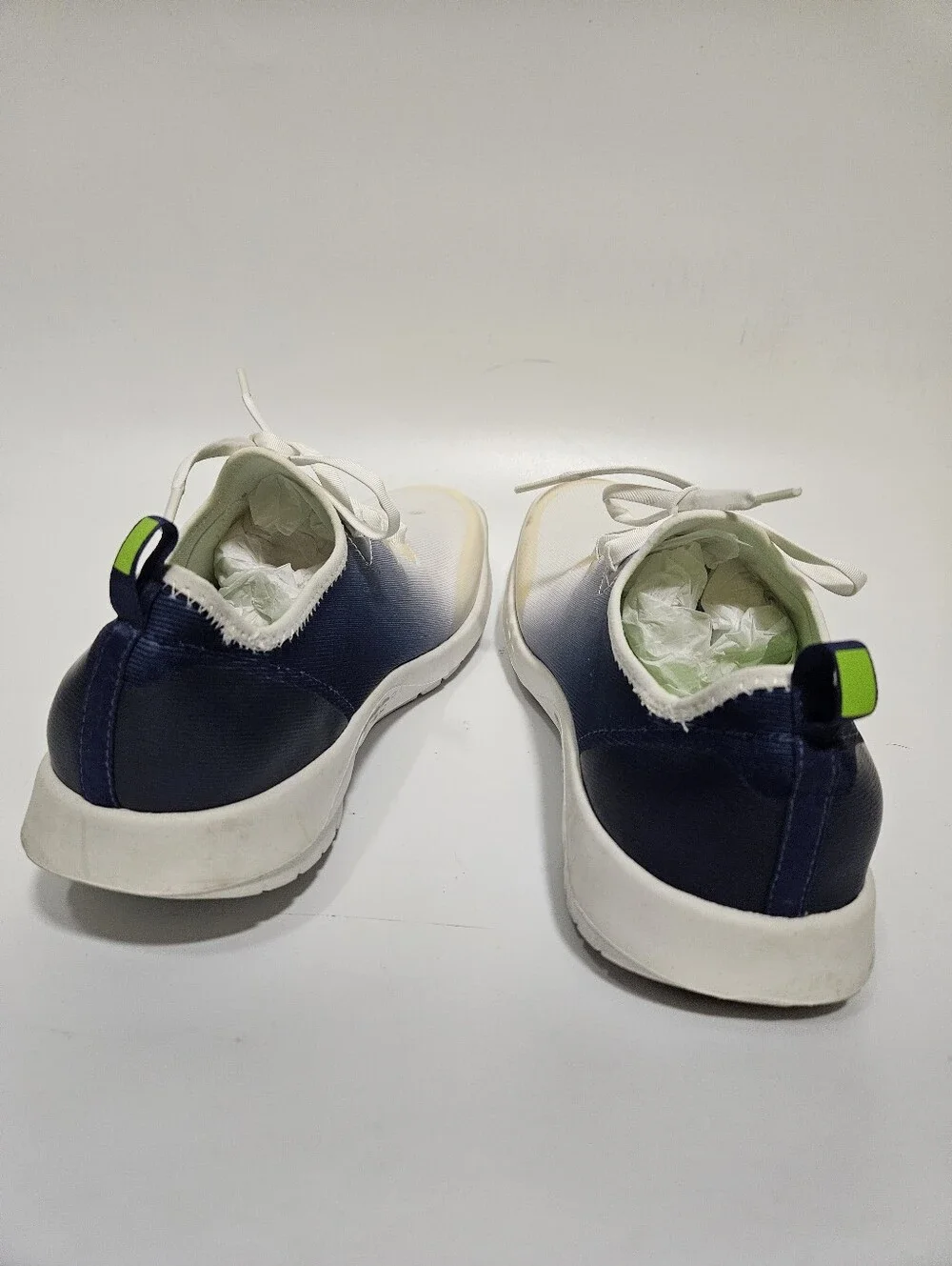 Oofos Oomg Sport LS Low White/Blue Mutare Recovery Shoes Sz 9